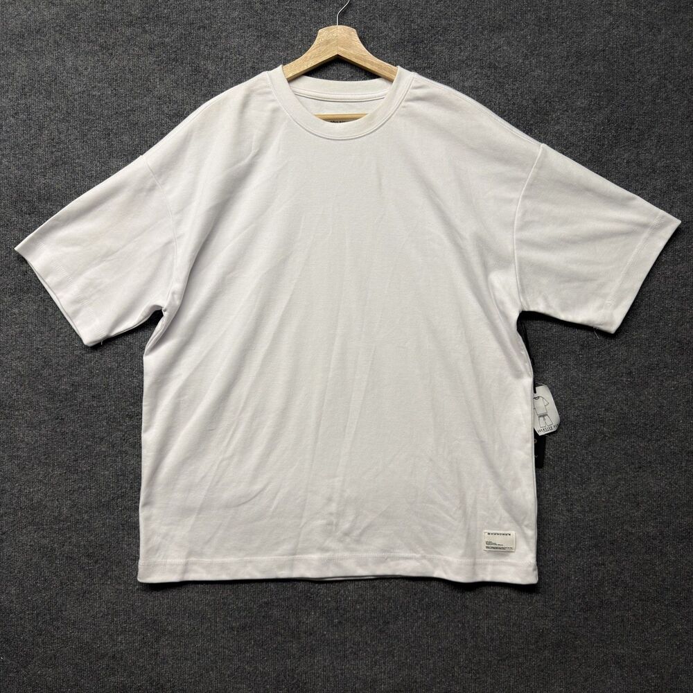 Public Supply NYC T Shirt Mens L White Oversize Relaxed Stretch Crew Neck